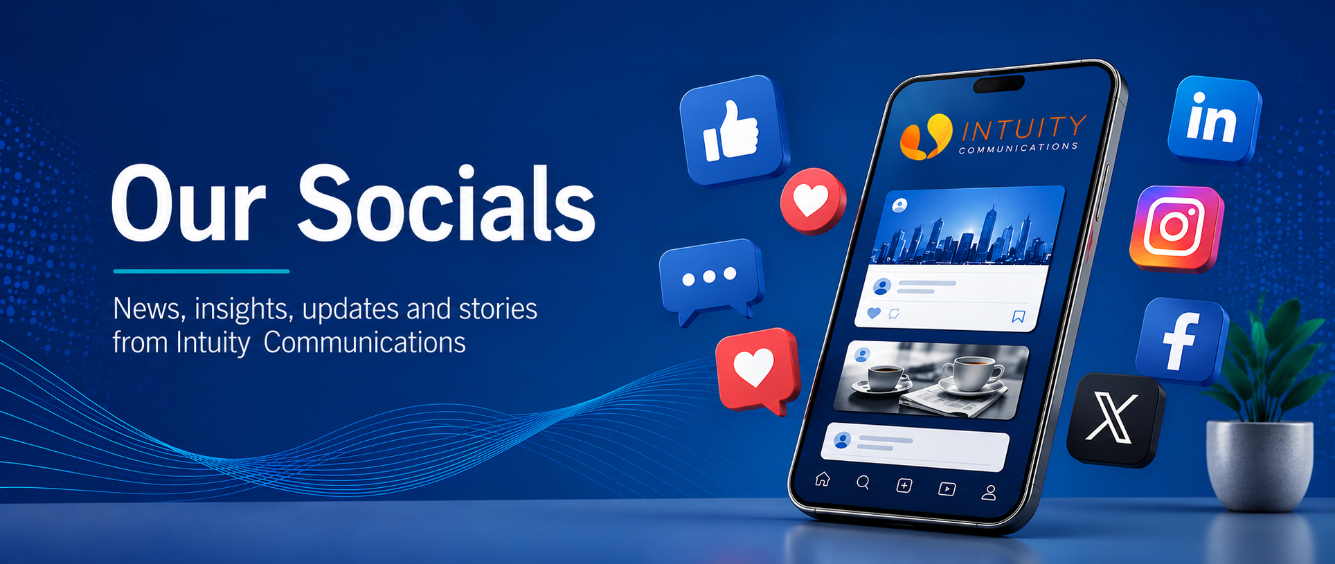 Our Socials banner